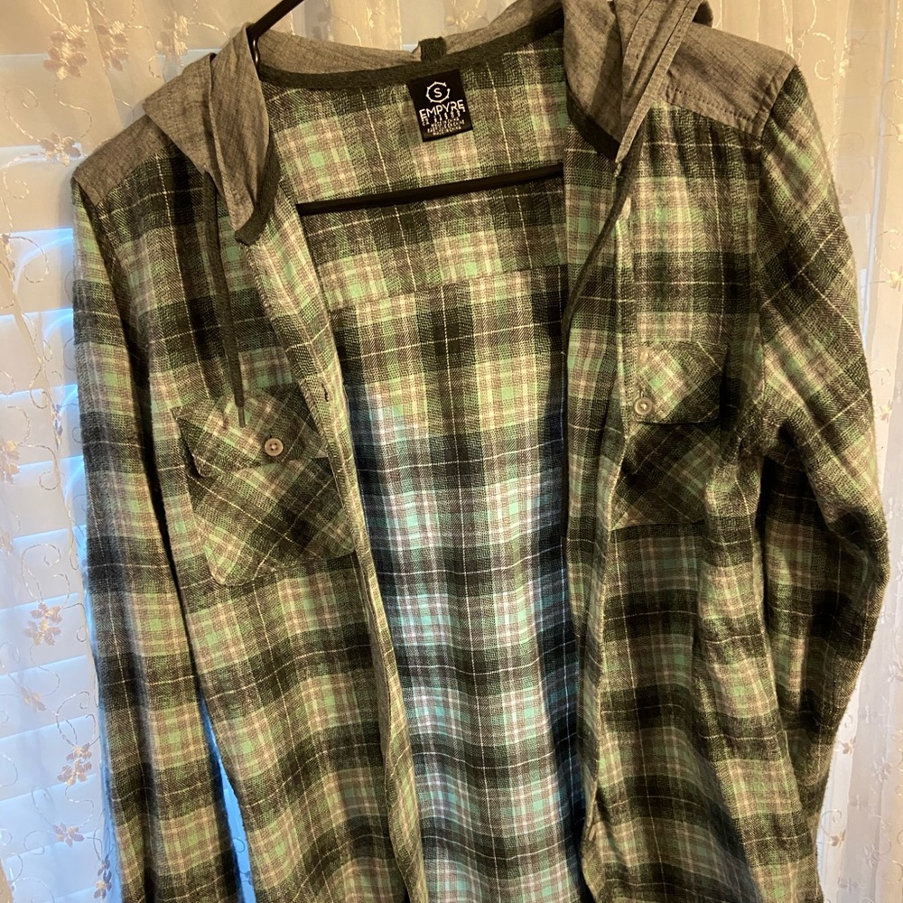 Flannel with hood
